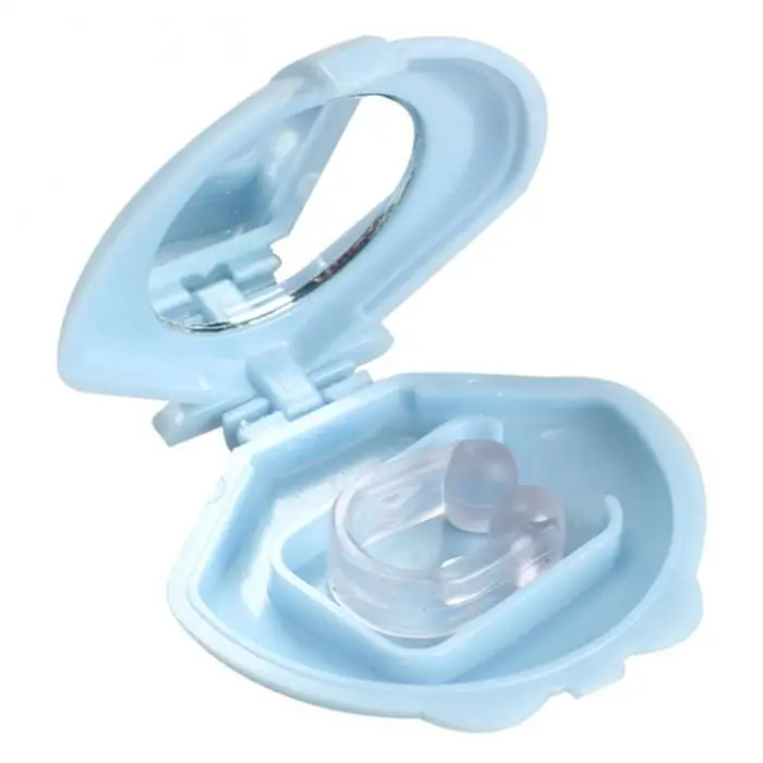 Silicone Anti Snoring Sleep Aids Stop Snore Nose Vents Snore Reducing Relief Device Snoring Nose Clip with Case SDFA88