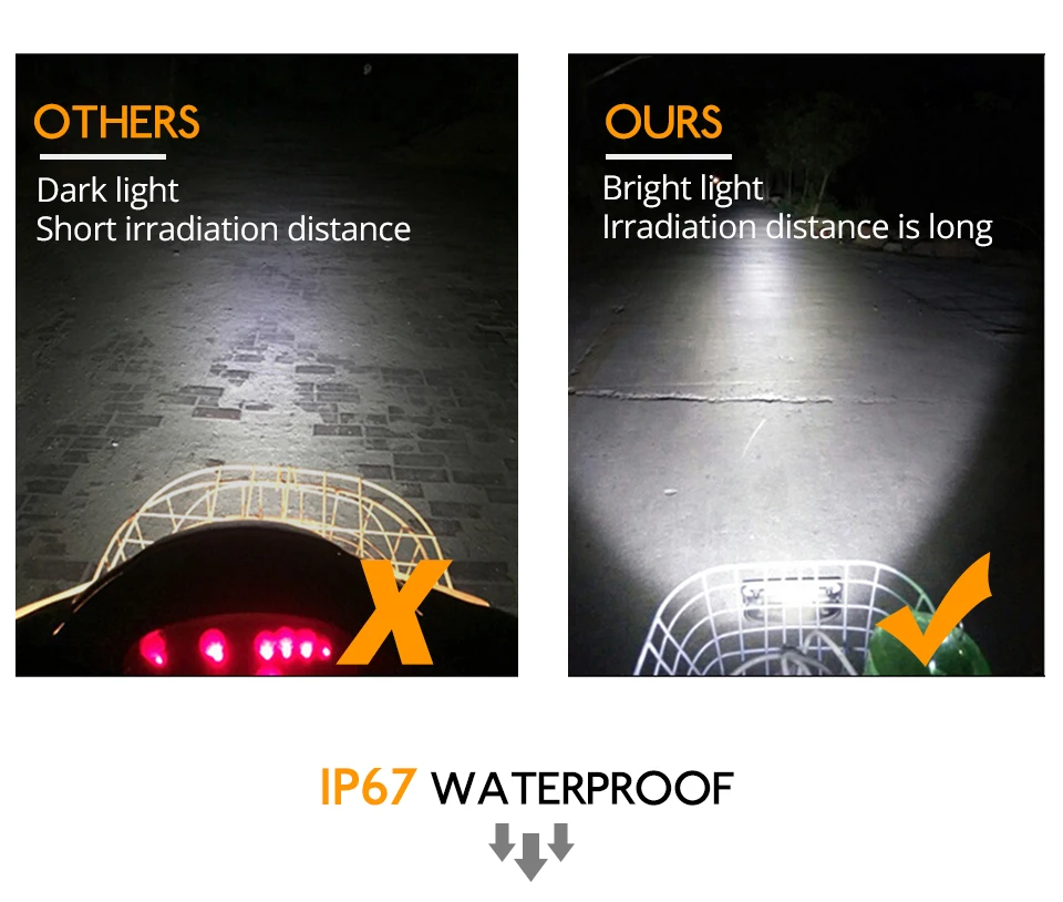 VooVoo 15W 25W LED Motorcycle Car Spotlight Headlight Fog DRL Light for Scooter E-bike Truck ATV UTV SUV Motorbike Headlamp (10)