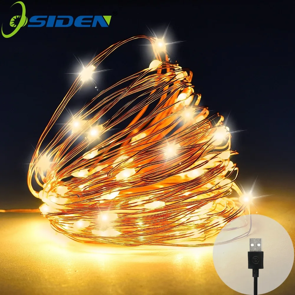 aliexpress com buy usb led string light 10m 5m copper wire string lights battery operated