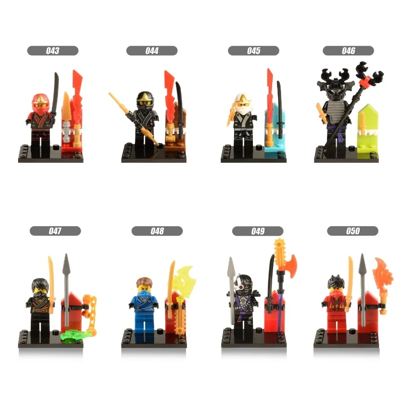

Single sale Legoing Ninjago Figure Blocks Dolls Kai Jay Cole Zane Lloyd Sensei Legoings Figures Ninja Garmadon Pythor Chen Toys