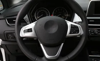

ABS Chrome Steering Wheel Button Cover Trim For BMW 1 2 Series 118i 120i 218i f45 F46 X1 F48 2016 2017 Car-styling Accessories