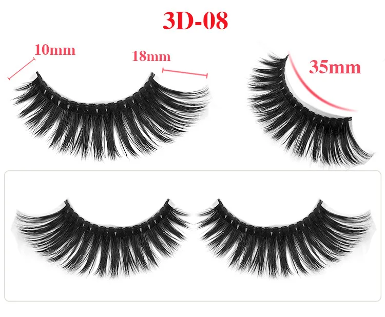 Pares Livre Logotipo Atacado 18 Estilos Vison Cílios 3d Banda Invisível Postiços Bandless Olho 100 Dhl 14 High Quality Beleza e saúde
