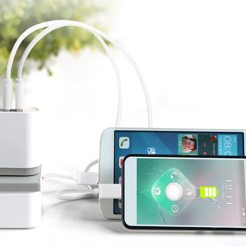 For Samsung Galaxy Note 9 8 5 S9+ S9 S8 Plus S8+ S7 Edge S6 S5 A8 A6 Charger EU Plug Dual Ports Adapter Type C Micro USB Cable (6)