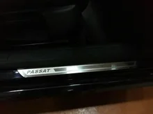 Auto esterno scuff porta targa della soglia di benvenuto pedale per VW PASSAT B7 B8 berlina