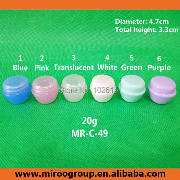 

10+2pcs 20g PP Cream Jar, Plastic Cosmetic Jar, Cream box, Empty Cosmetic Container, Sample Bottle, Mushroom Shape, 6 colors