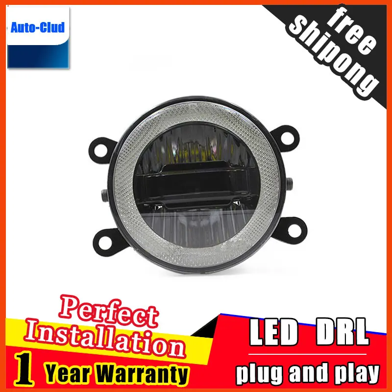 Car Styling Daytime Running Light for Infiniti EX LED Fog Auto Angel Eye Lamp DRL 3 function model free shipping | Автомобили и