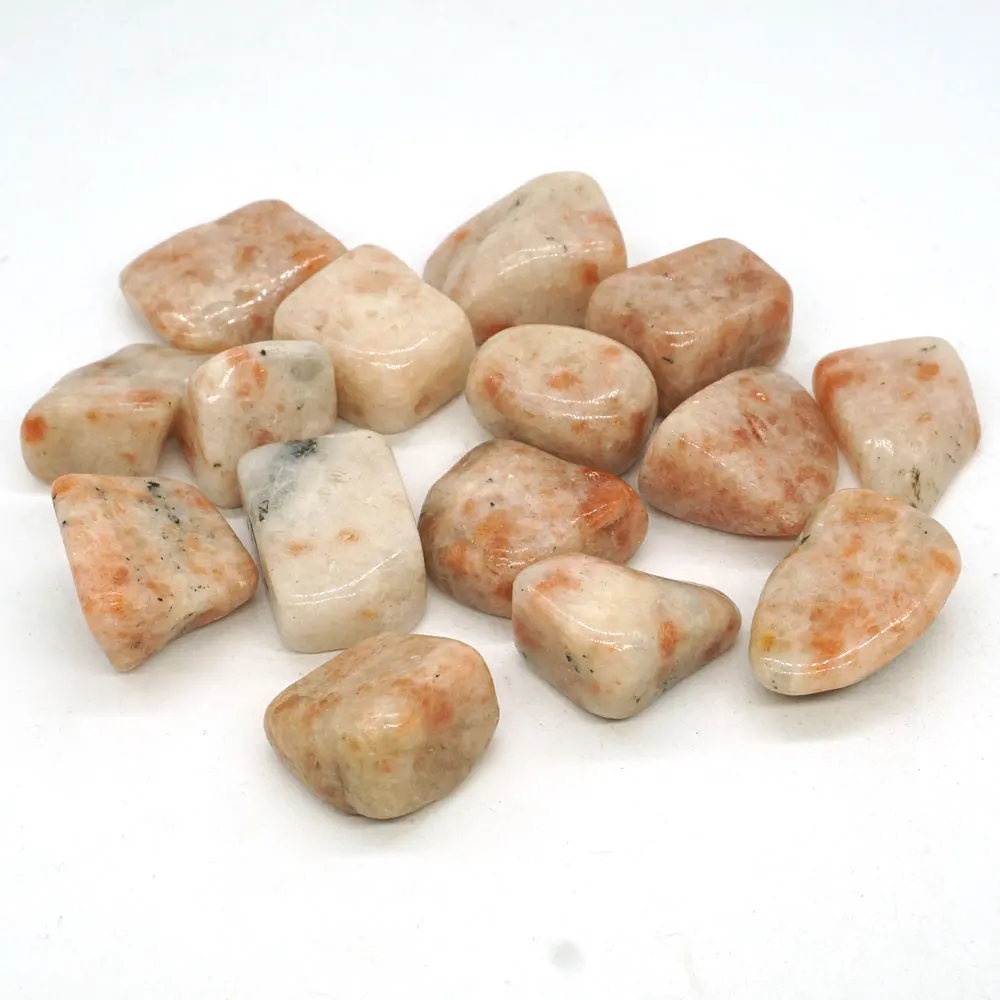 

Sunstone Tumbled Stone Irregular Polished Natural Rock Quartz Chakra Healing Decor Minerals Collection