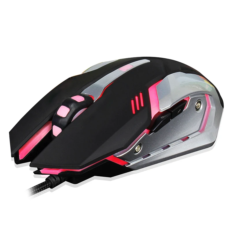 

USB Wired Gaming Mouse 3 Buttons 4000DPI Mute Optical Computer Mouse Mice for PC Laptop Notebook Game Gamer