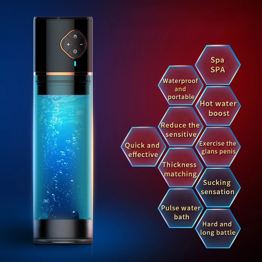 Günstige Wiederaufladbare Wasser Bad Elektrische Penis Pumpe Vakuum Hilfe Impotenz Helfer Erektion Automatische Pro Extender Penis Vergrößerung Pumpe
