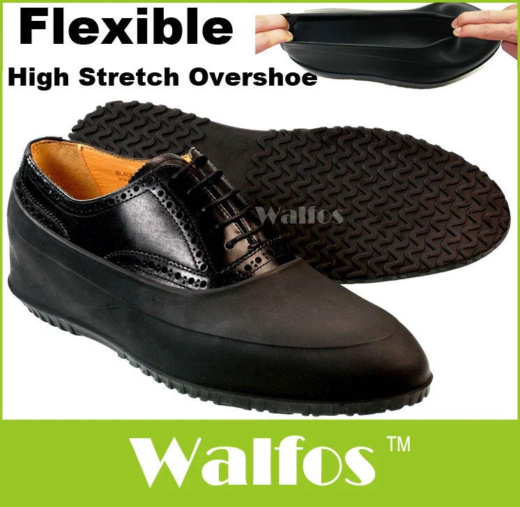 WALFOS man rubber galoshes rubber shoe cover rain shoe cover waterproof