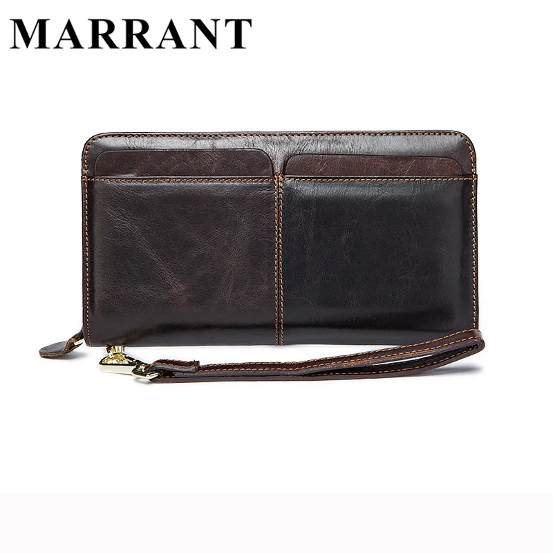MARRANT 100% genuine leather wallets men fashion men's clutch wallets hot sale men purse cowhide leather hand bags men bags 9020