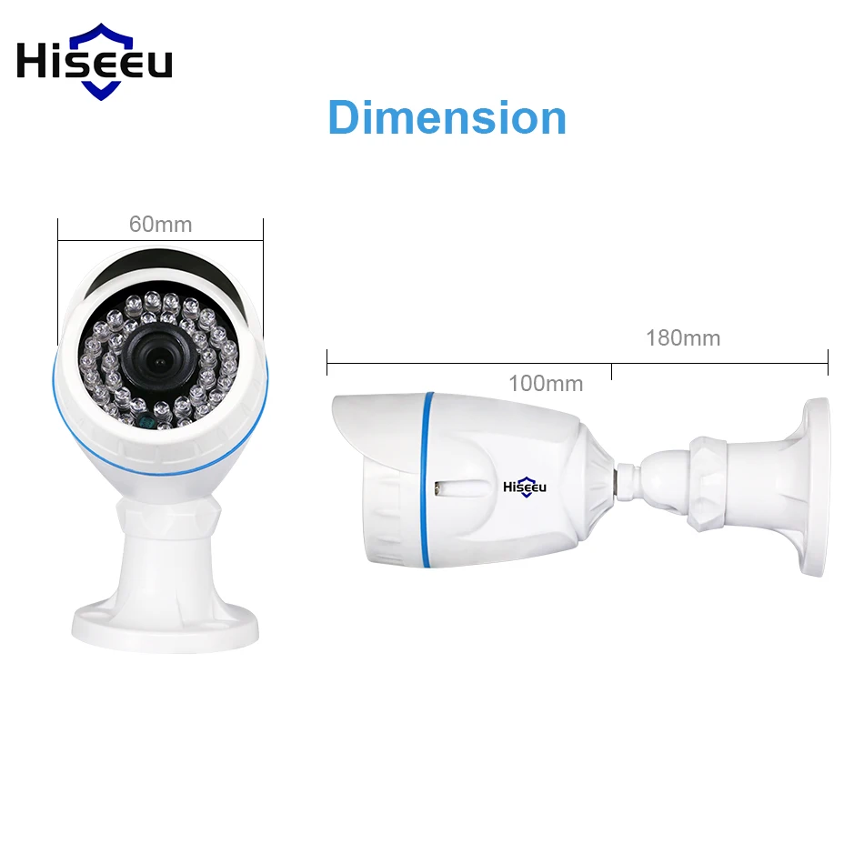 Hiseeu 800TVL 1000TVL ABS камера видеонаблюдения аналоговая ИК подсветка ночного видения