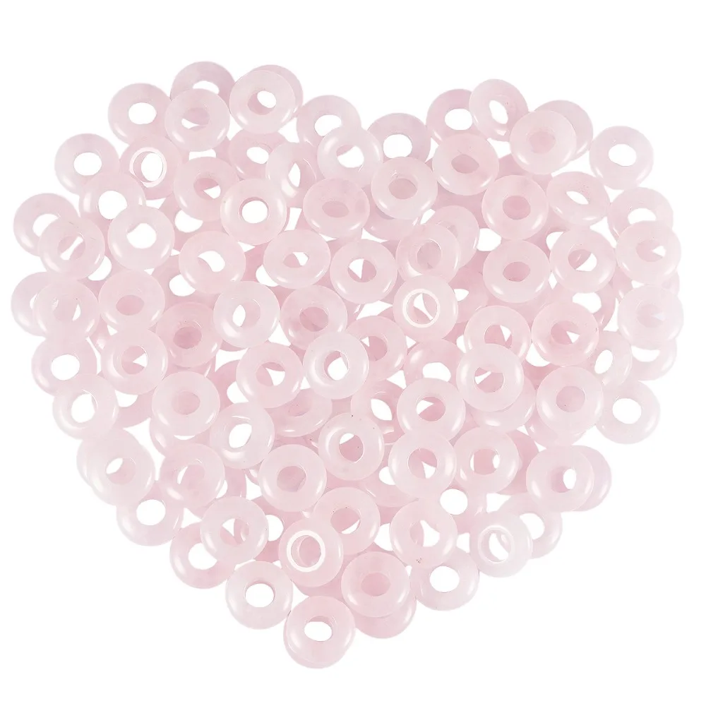 TUMBEELLUWA 1Lot (20Pc) 14x4mm Rondelle Stone Large Hole Loose Beads fit European Bracelet Jewelry Making