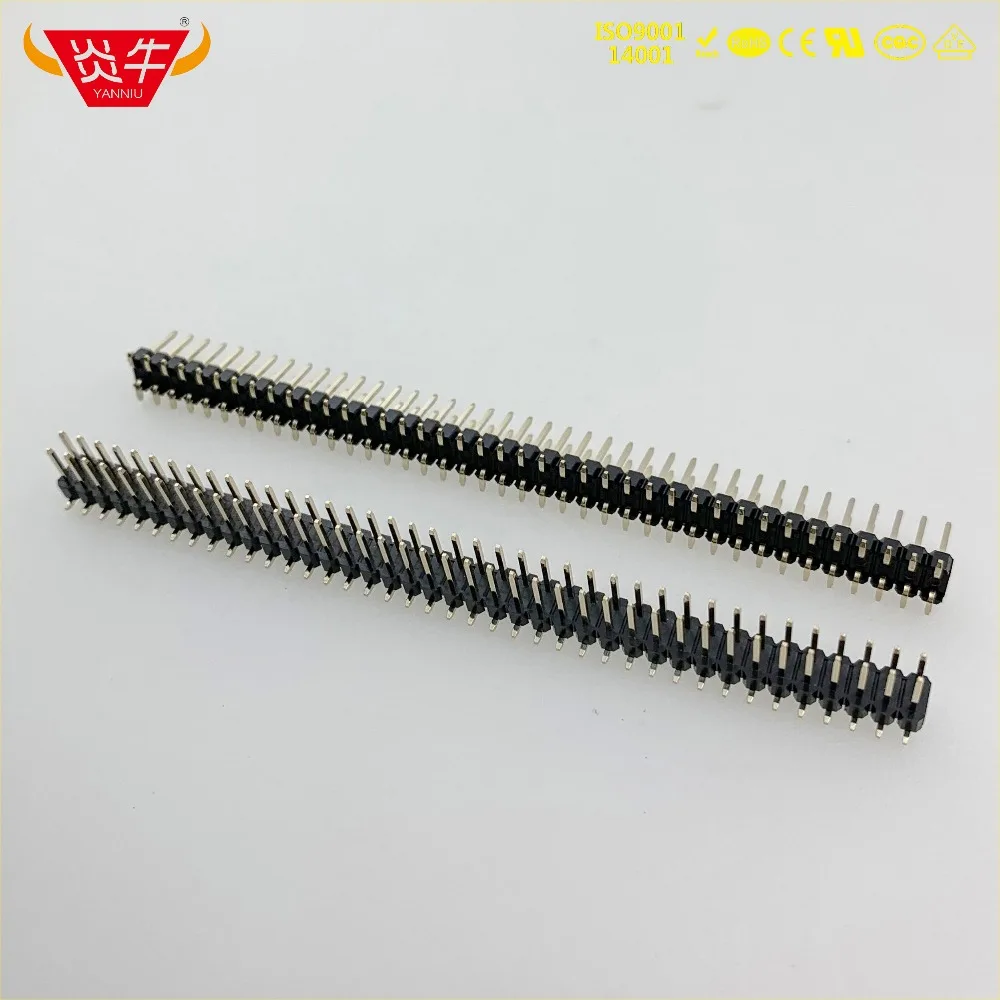 2 54 мм Шаг 2X40P 80PIN Штекерный разъем для полосы двухрядный вертикальный штыревой
