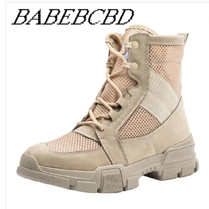 

Summer men Army Boots Male Special Soldier Sandy Air-permeable Ultra-light Mesh Red Martin Boots Male All-round Shoes