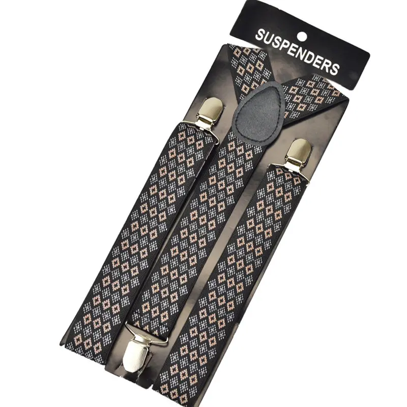 

120cm Mens/women Suspender 3.5cm larger Suspenders Clip-on Y-Back Braces Elastic 100cm 110cm