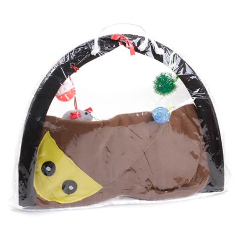 Кошка игрушка кровать кошка палатка которая будет звучать дышащий зеленый