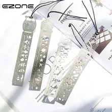 EZONE 1 шт. милые Kawaii креативные полые металлические прямые закладки линейка для детей Подарки для студентов офисные школьные принадлежности канцелярские принадлежности