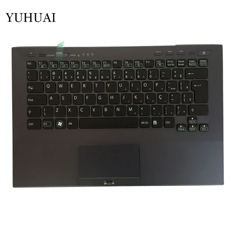 Новая клавиатура для sony Vaio VPC-SB VPC-SB3C VPC-SB1V9E/B Бразилия клавиатура ноутбука br Упор для рук крышка PCG-41217T 41219T 41213P