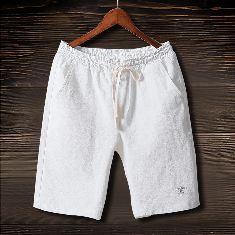 NEW 2019 Summer men cotton Linen leisure trousers patch beach thin loose boys teenagers youth students elastic wiast shorts 5XL NEW 2019 Summer men cotton Linen leisure trousers patch beach thin loose boys teenagers youth students elastic wiast shorts 5XL