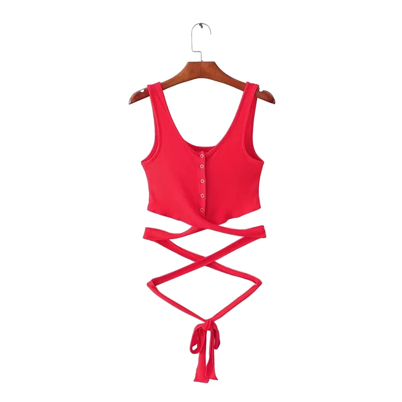 Sexy Women Long Strap Button Vest Crop Tops Tank T-Shirt cropped feminino Summer | Женская одежда