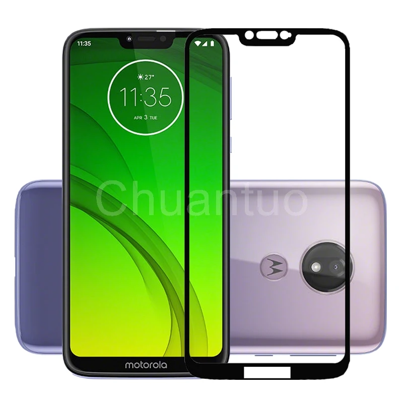 Защитная пленка для Motorola Moto G7 Power защитная с полным покрытием экрана закаленное