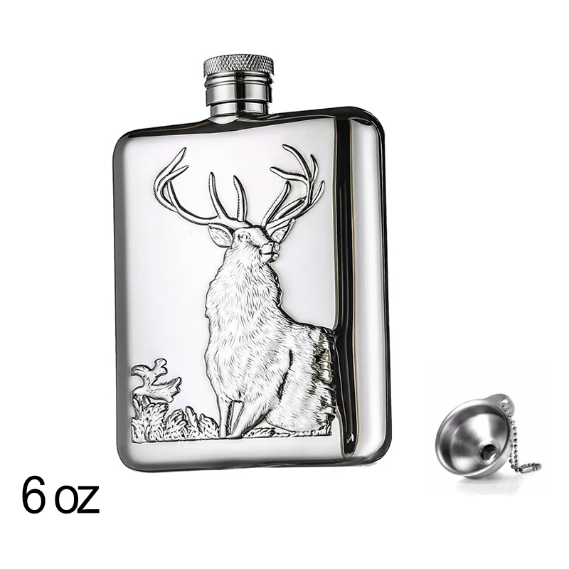 Высокое качество 6 унций нержавеющая сталь фляжка Персонализированная с