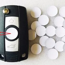 50 шт./лот 3D 10 мм 11 мм 12 мм кристалл логотип автомобиля эмблема ключ кнопка наклейка для Volkswagen VW Skoda для Audi для BMW M складные ключи