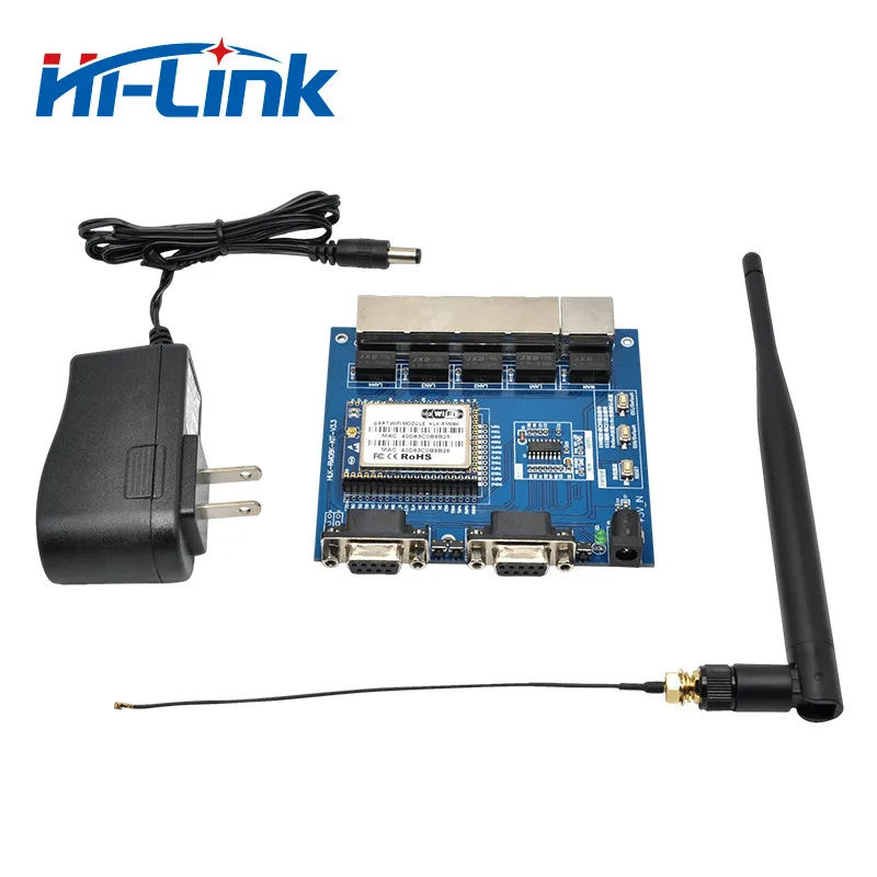 Бесплатная доставка HLK RM08K чипсет MT7688K серийный WIFI модуль четыре порта ethernet UART к