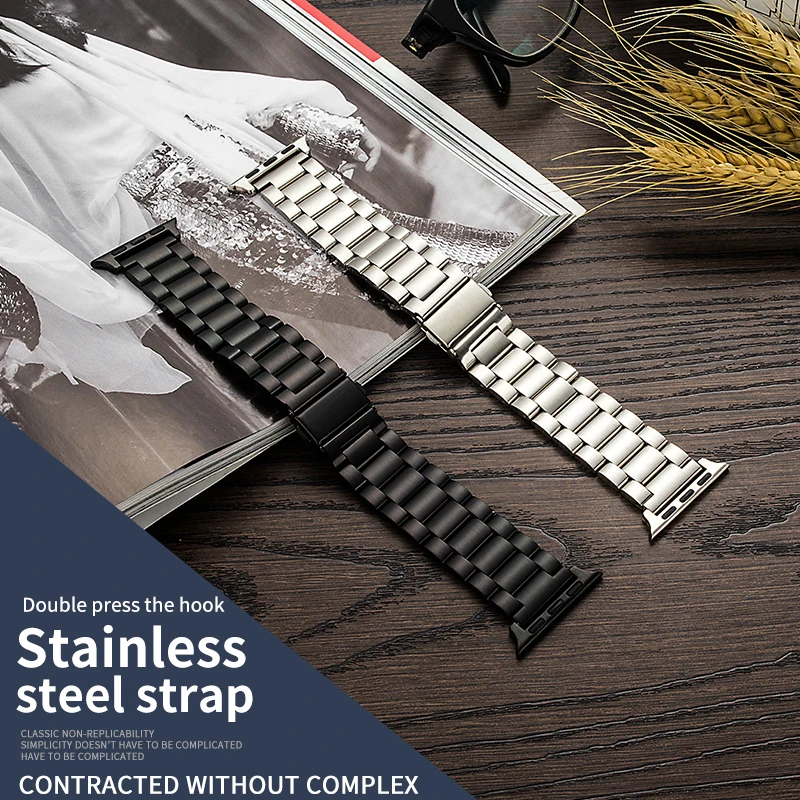 

Fashion Stainless Steel Watch band Strap for apple watch 42 mm 38 mm link bracelet Replacement Watchband for iwatch serise 1 2 3