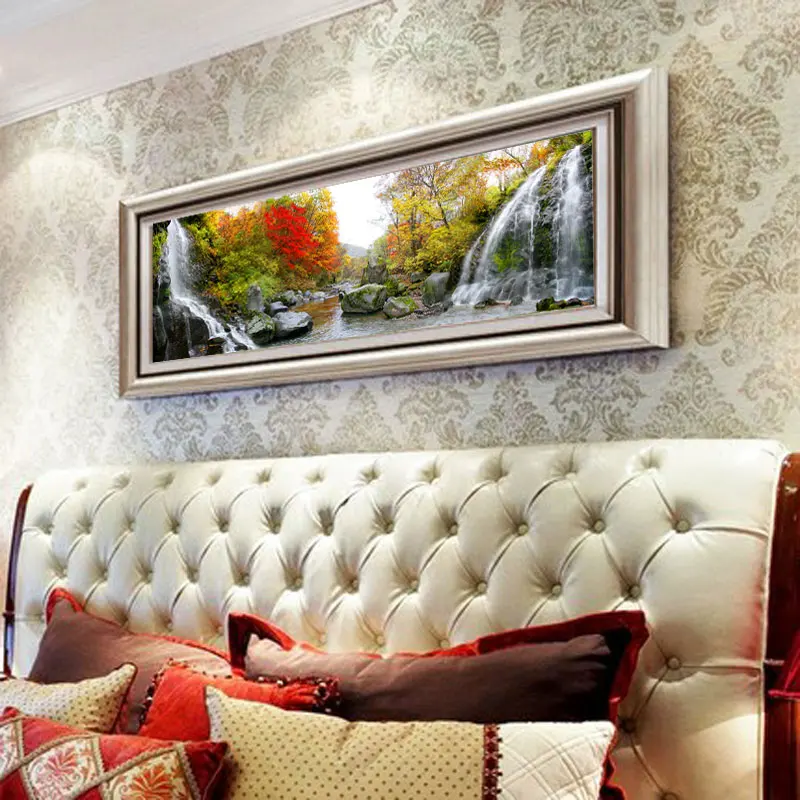 Banner landscape painting Picture Wall Pictures For Living Room The