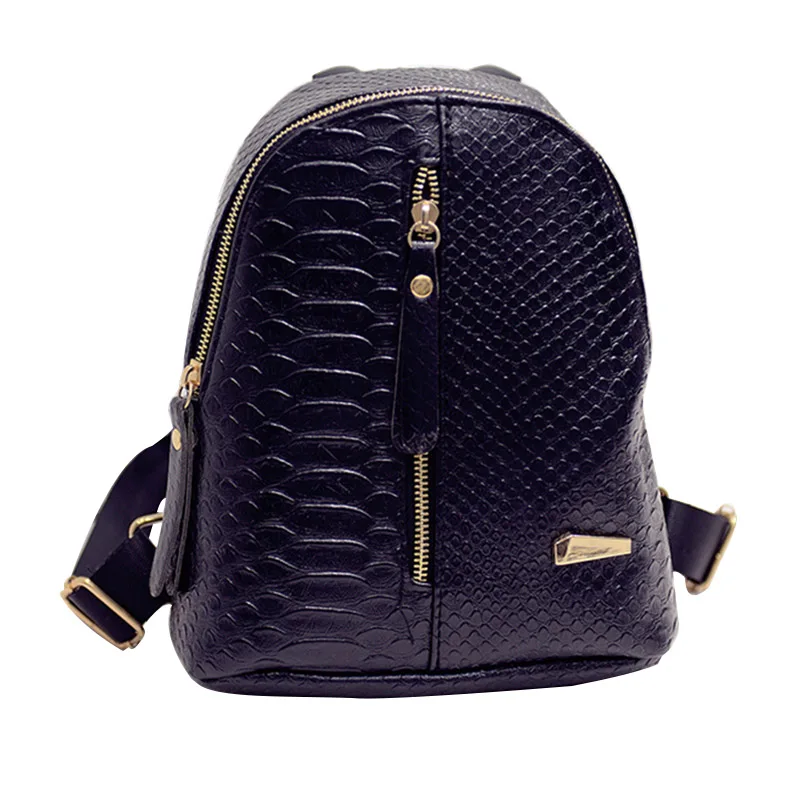 Black Mini Backpack Purse IUCN Water