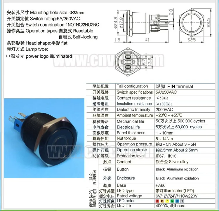 IB22A-P11F-POWER  IB22A-P11Z-POWER black