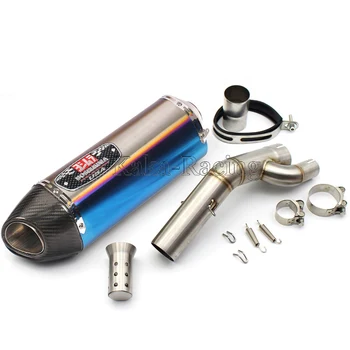 

Motorcycle Exhaust slip on System Middle Link Pipe tube with Yoshimura Exhaust Muffler Pipe for For Bmw S1000R S1000RR 2017 2018