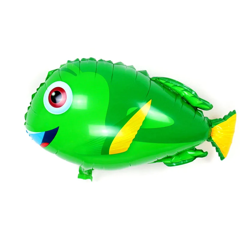 1 шт. воздушные шары в виде рыб и животных морские животные глобусы пират Акула Осьминог тропический рыбный шар для детей день рождения Декор поставки - Цвет: CY dolly fish green