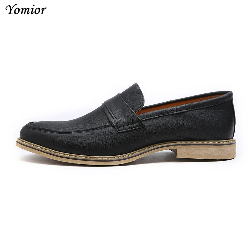 Yomior/ г.; модная новая кожаная обувь; мужская деловая офисная обувь; итальянские вечерние свадебные туфли; цвет белый, коричневый; обувь; оксфорды