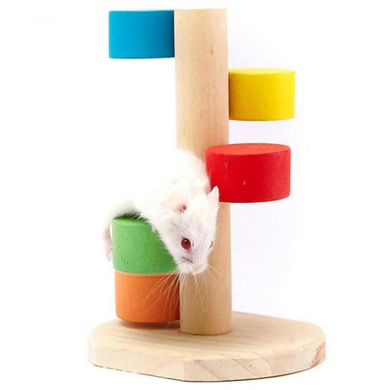 Beautiful Hamster Toys Small Pet Supplies Hamster Nest House cage Villa Supplies Wood colorful