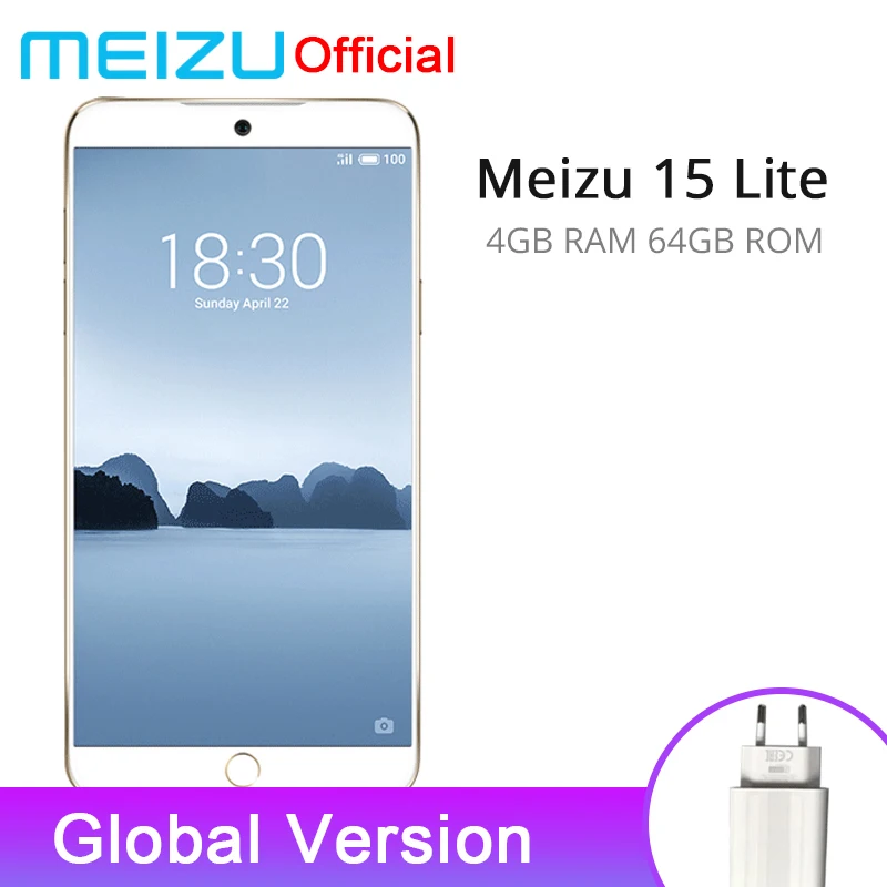 Meizu 15 Lite 4 Гб 64 глобальная версия мобильного телефона Snapdragon 626 Восьмиядерный 5 46