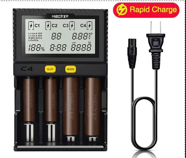 Miboxer c8 Intelligent Charger 8 Slots Total 4A Output Smart Charger for IMR18650 16340 10440 AA AAA 14500 26650 and USB Device Miboxer c8 Intelligent Charger 8 Slots Total 4A Output Smart Charger for IMR18650 16340 10440 AA AAA 14500 26650 and USB Device