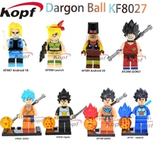 KF8027 Супер Герои Dragon Ball Z цифры Гоку идеальный Cell Старт Android 20 конструкторных блоков, Детские кубики, модель, подарок для детей игрушки