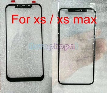 

Novaphopat Black Front Outer Glass Screen For iPhone XS XR MAX Glass lens Panel ( NOT Touch Screen Digitizer LCD Display )
