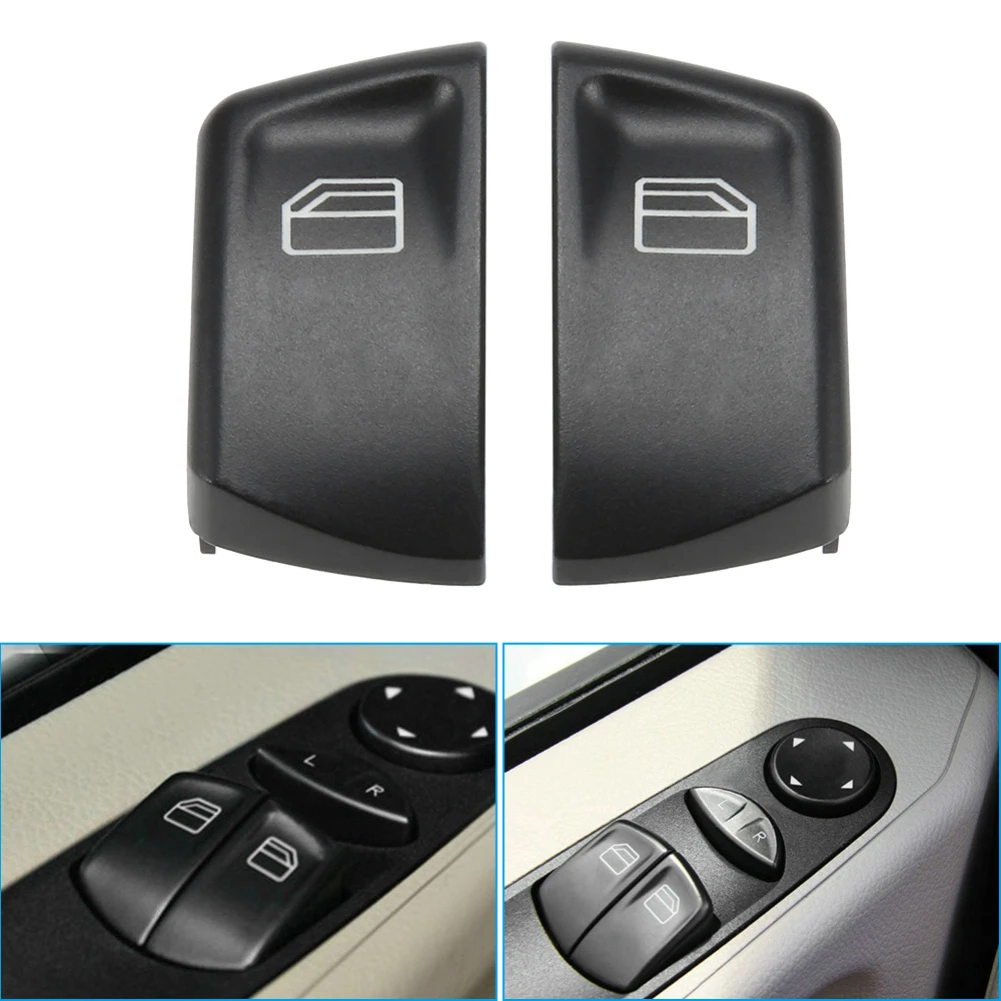 2 шт. новые Автоматические кнопки переключения окон, черные высококачественные пластиковые прочные кнопки управления окном для Mercedes