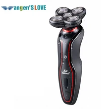 KEMEI KM-6183 моющаяся 5 головок перезаряжаемая бритва с тройным лезвием мужская бритва для ухода за лицом 5D плавающая бритва