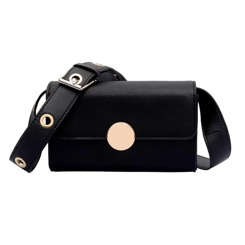 Из лоскутов из искусственной кожи Для женщин Курьерские сумки зимняя женская роскошная сумка в стиле ретро простые элегантные сумки через плечо сумка-слинг для телефона сумка - Цвет: Black