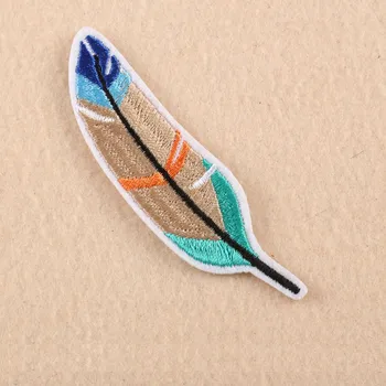 

Cute Goose feather Embroidered clothes patches For clothing Iron patch Stripes Badges Stickers Garment Appliques wholesale