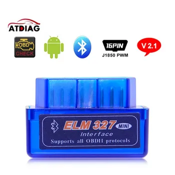

obd OBD2 Mini ELM327 V2.1 Bluetooth Interface Car code reader Car Scanner Car Diagnostic Tool works on Android Windows Symbian