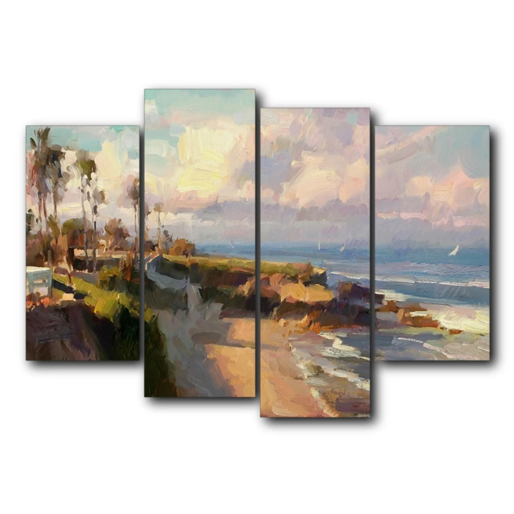 

Laeacco Distant Islands Nordic Classic Canvas Painting Classic Posters Prints For Living Room Bedroom Home Decor Wall Artwork