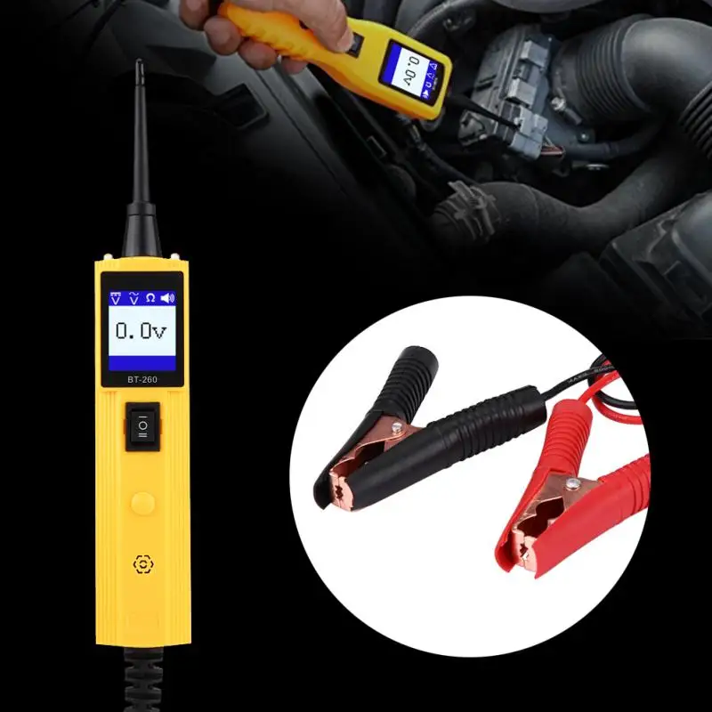 Herramienta de diagnóstico del sistema eléctrico de prueba de voltaje del probador del circuito Automotriz del coche