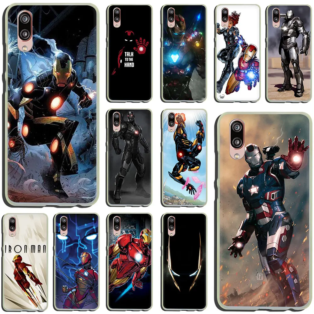 

Marvel Iron Man Black Hard Phone Case for Huawei Honor 20 Play 6 7 8 A C Pro 2GB/3GB 7C 5.99in 7 9 10 X Lite