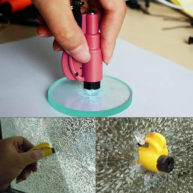 Mini Safety Hammer Car Life-saving Escape Hammer Window Keychain Car Window Broken Emergency Glass Breaker
